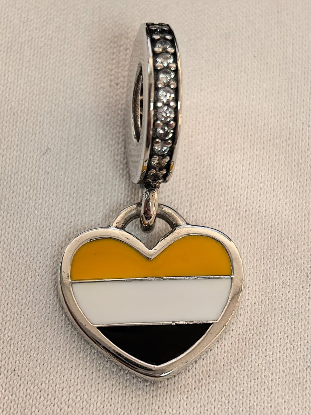 Pandora Garifuna Flag Exclusive Dangle Charm Pendant, S925 Silver Jewelry
